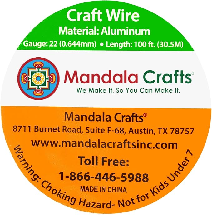 Mandala Crafts 22 Gauge Anodized Aluminum Craft Wire - Image 3