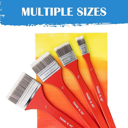 Falling in Art Flat Paddle Paint Brush Set - Image 5