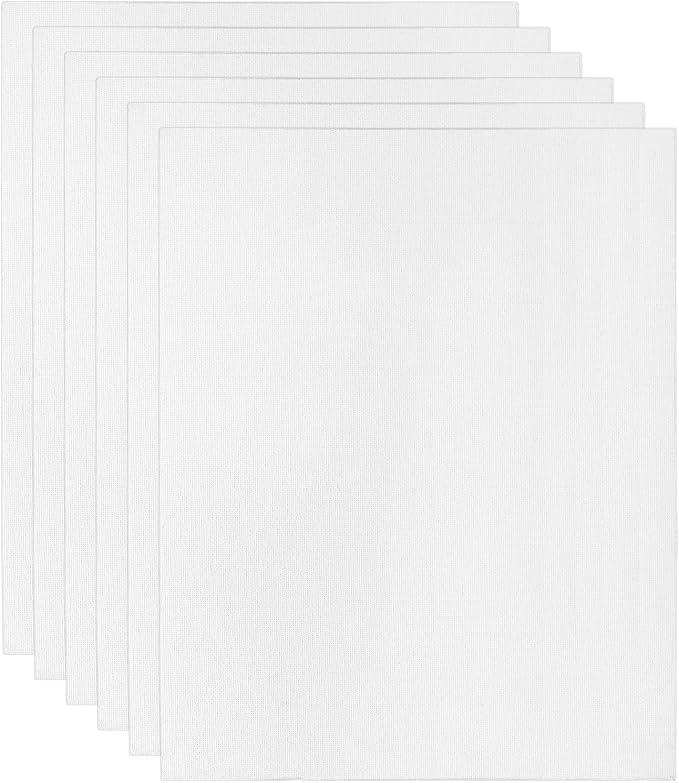 PATIKIL 12x16 Canvas Boards for Painting, 6 Pack 100% Cotton Square Triple by PATIKIL