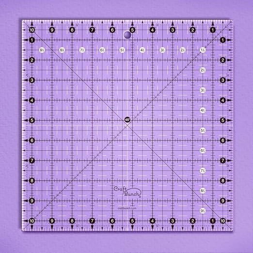 Non-Slip Square Quilt Template Ruler - Image 2