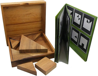 Tangram Wooden Puzzle Geometry Game, - Image 2