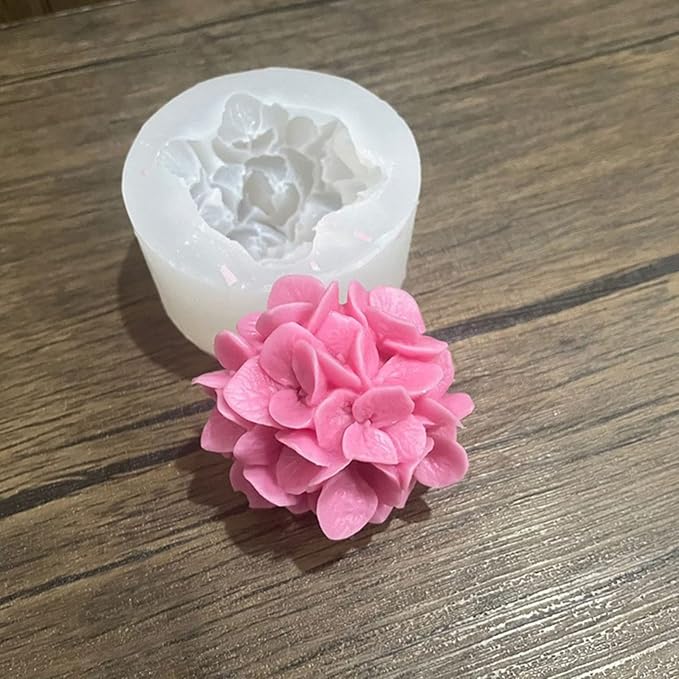 Hydrangea Flower Candle Soap Silicone Mold Fondant Chocolate Candy Cake - Image 5
