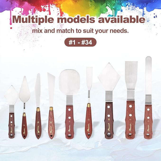 MECCANIXITY Pack of 1 Large Palette Knife No.10, 9.4" Long Palette Knives - Image 5