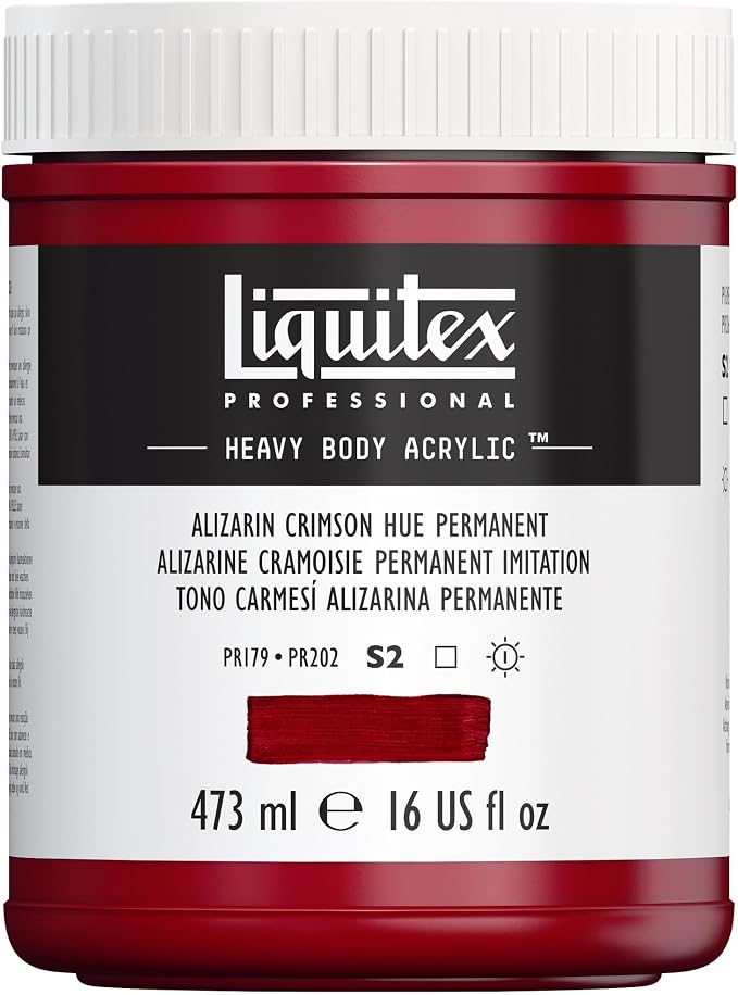 Liquitex Professional Heavy Body Acrylic Paint, 16-oz Pot, Alizarin Crimson Hue by Liquitex