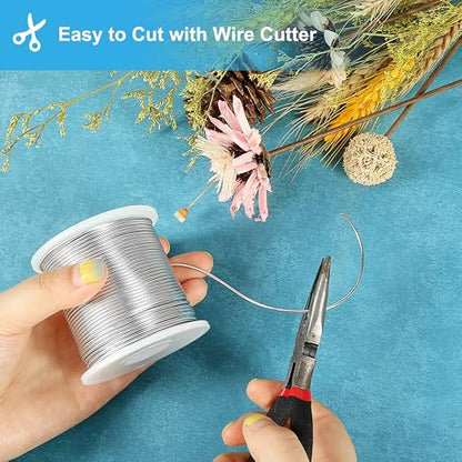 Tenn Well 15 Gauge Aluminum Wire, 164 Feet 1.5mm Bendable Metal Craft Wire - Image 6