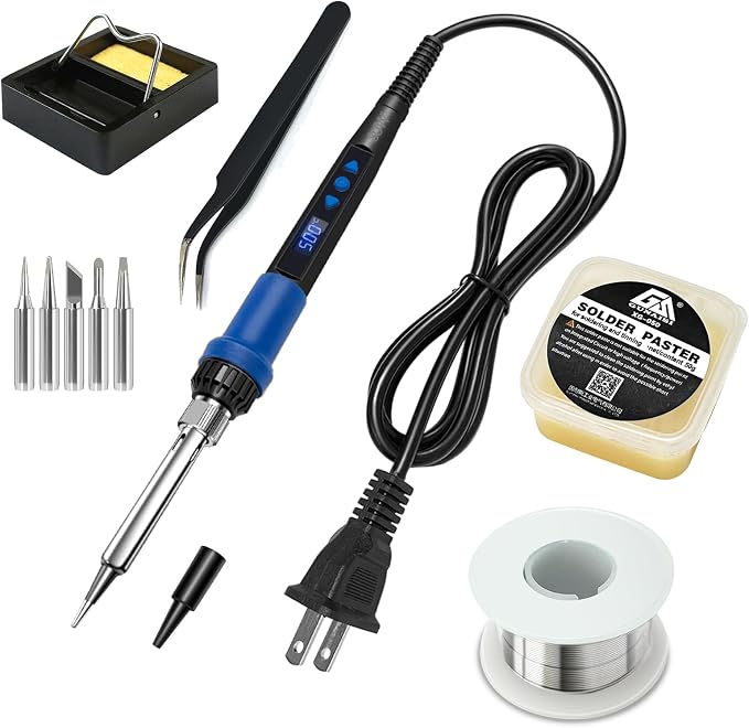Soldering Iron Kit, 80W LED Display Adjustable Temperature Soldering Iron Kit by home%C2%B7