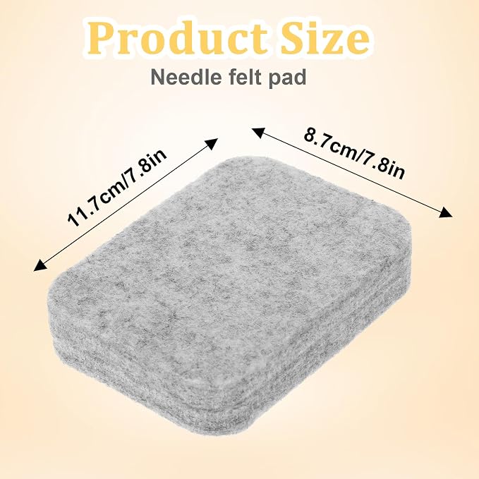 Natural Wool Needled Felting Pad Needle Felting Mat 4.6 * 3.4'' Needle Felting - Image 2
