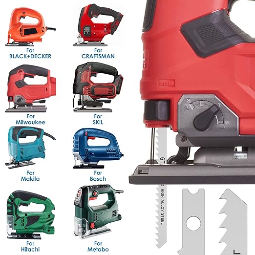 54Pcs Jig Saw Blade Set High Carbon Steel Assorted Saw Blades - Image 6