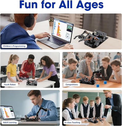 4DOF Robotic Arm Kit for Kids Compatible - Image 8