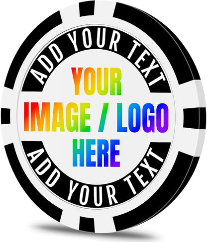50 Custom Poker Chips, Personalized by Qansean