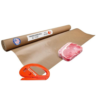 Brown Freezer Paper Roll 36" x 1800" by IDLPackaging