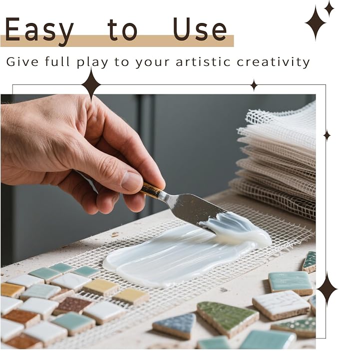 40" X 76" Mosaic Mesh for Back Mounted Tile 21 Square Feet Fiberglass Mosaic - Image 3