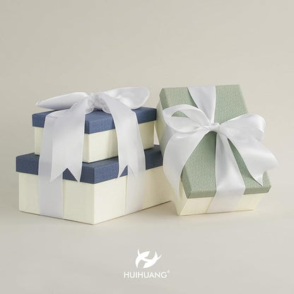 HUIHUANG White Satin Ribbon 2 inch Wide Double Side White Silk Fabric Ribbon - Image 5