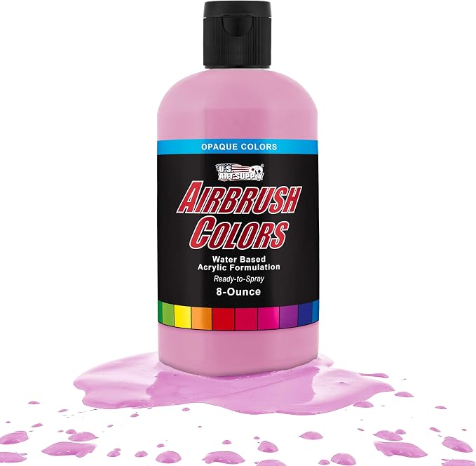 U.S. Art Supply Opaque Lavender Acrylic Special Effects Airbrush Paint - 8oz by USArtSupply
