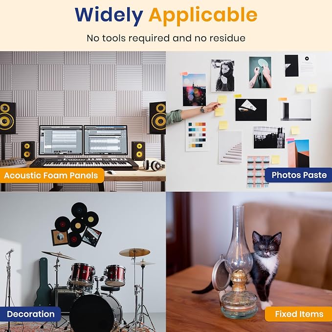 Focusound 300 Pack Double-Sided Sticky Adhesive Dots - Image 6