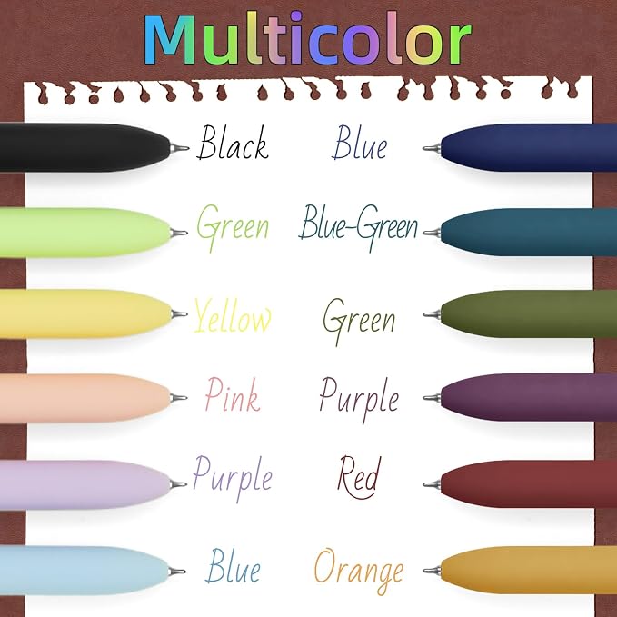 Colored Pens, 0.5mm Colored Ink Gel Pen - Image 2