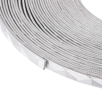 Fashewelry 32.8 Feet 5mm Aluminum Flat Artistic Wire Silver Bendable Metal - Image 4