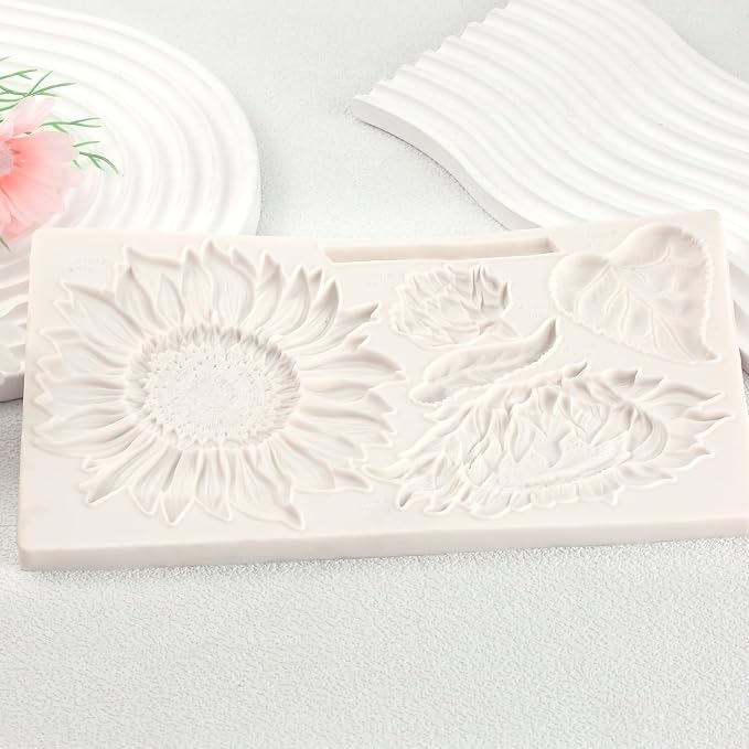 Oversized Sunflower Silicone Mold Leaves Cake Decoration Fondant Mold - Image 7