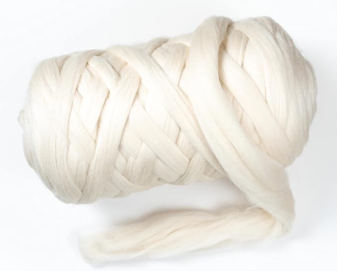 Natural Wool Bulk roving, 8 lb. Best Wool by Kondoosnaturalfibers