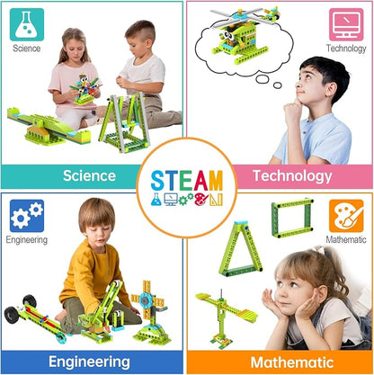 makerzoid Building Robot Kit, 370+ Educational DIY Building Blocks, 100+ Models - Image 6