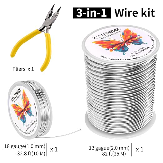 12 Gauge Aluminum Wire 82 Feet KSVZS Bendable Metal Wire - Image 5