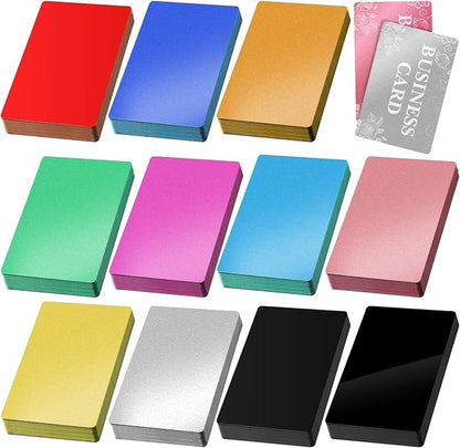 Thenshop 550 Pcs Metal Business Cards Engraving Aluminum Plates by Thenshop