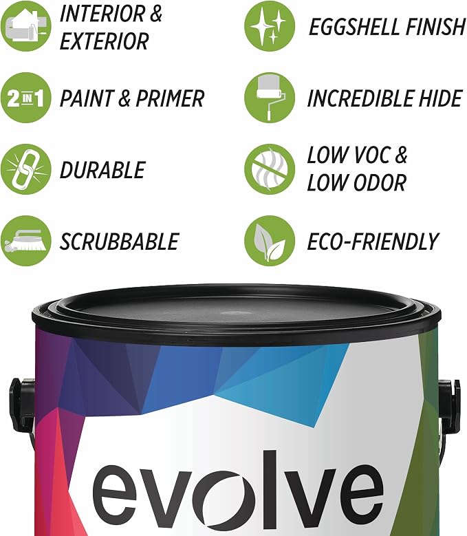 EVOLVE Paint & Primer: Environment-friendly, Low Sheen - Image 2