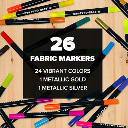 Fabric Markers, Permanent No-Bleed Fabric Pens - Image 8