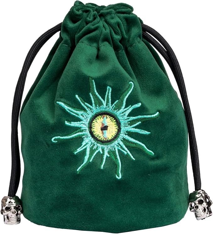 Green Large Dice Bag D&D Cute Storage Bag by KSNDie