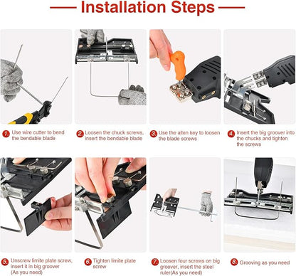 Hot Knife Cutting Tool Kit for Grooving/Sculpture/Cutting Air Cooled 200W Pro - Image 8