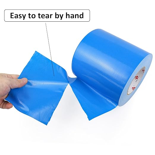 BOMEI PACK 6" Blue Duct Tape, Wider Roll, 6 Inches x 60 Yards, 9 Mil Thick - Image 5