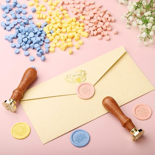 Yoption 360Pcs Dusty Pink Sealing Wax Beads, Sealing Wax Kit - Image 6