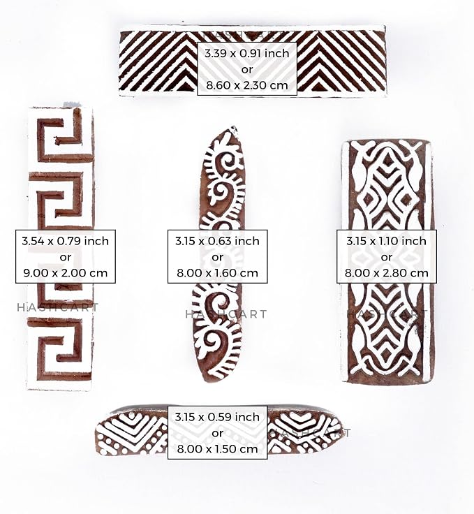 Wooden Block Stamp for Block Printing Stamp - Image 4