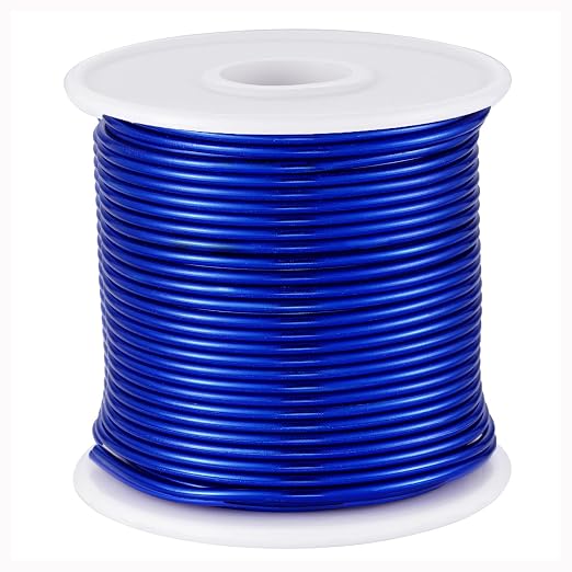 12 Gauge Blue Aluminum Craft Wire by OZXCHIXU