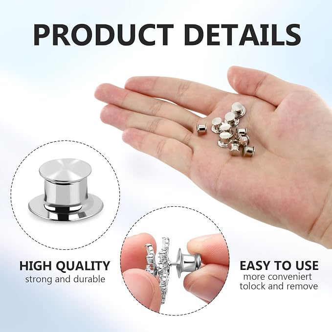 120 PCS Locking Pins Back and Backs Locking Pin, Pins Locks - Image 3