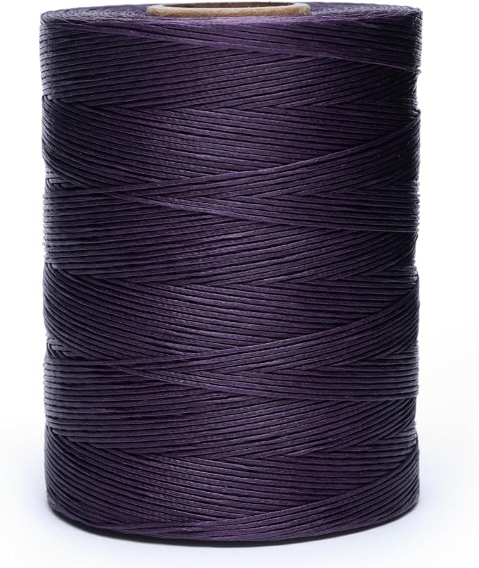 Waxed Thread, 852Yards 150D 0.8mm Flat Polyester Wax Thread by EXKALAFUL