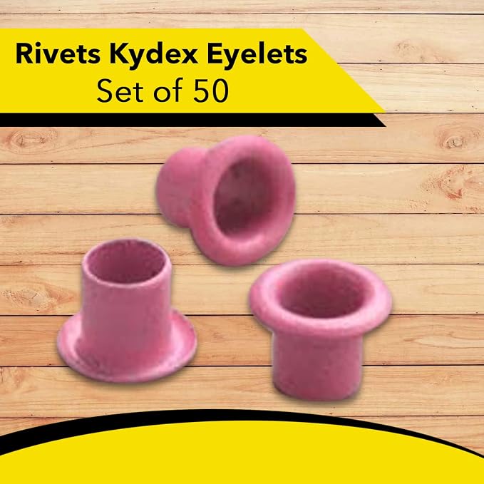Kydex Rivets Eyelets, 8-8 1/4" Multicolored Grommet Eyelets - Image 2