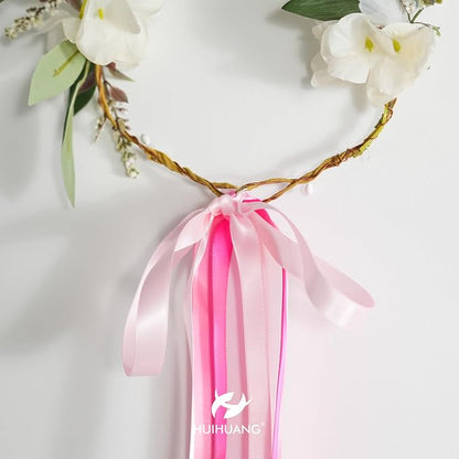 HUIHUANG Pink Satin Ribbon 1/2 inch X 50 Yards Continuous, Baby Pink - Image 8