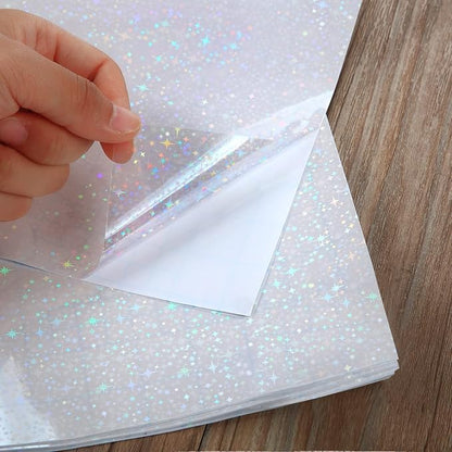 Outus 24 Sheets Holographic Sticker Paper Holographic Laminate Sheets - Image 3