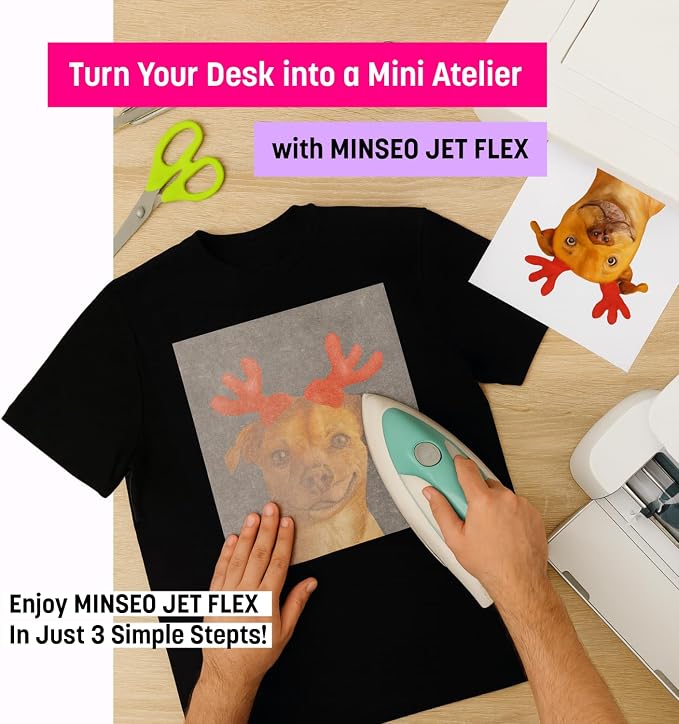 MINSEO Jet Flex Premium Opaque Heat Transfer Paper - Image 2