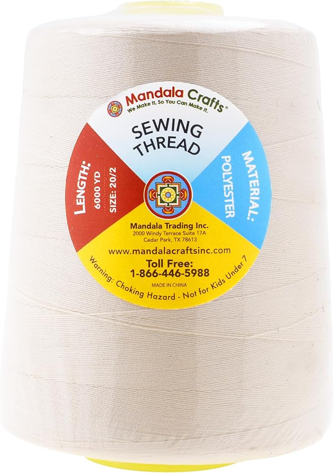 Mandala Crafts 4 Pack of Serger Threads Cones Spools - Image 3