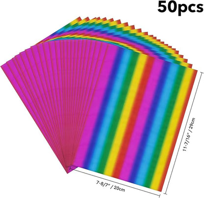 Briartw 20x29cm Hot Foil Paper 50 Sheets Pack Toner Reactive Foil Hot Stamping - Image 2
