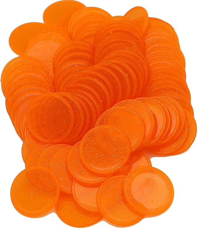 Set of 100 Opaque Plastic Learning Counters Mini Poker Chips Game Tokens by HAKITAROOM