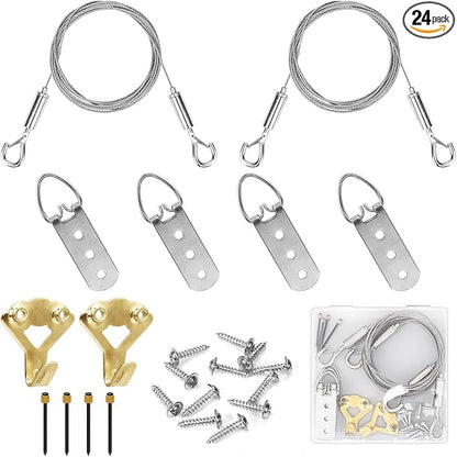 2 Pack Picture Hanging Wire Kit, Heavy Duty Picture Wire Kit by Katze-Tatze