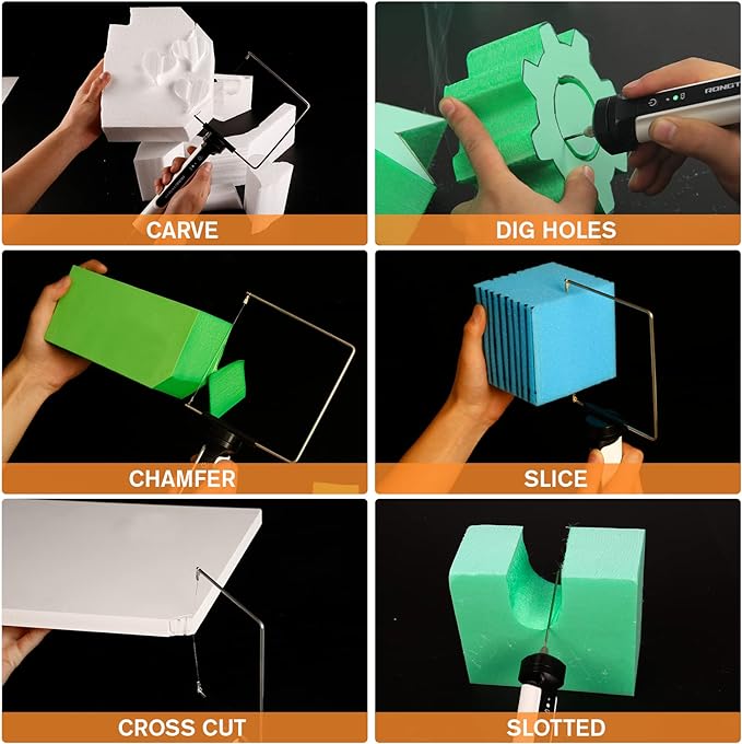 4 in 1 Hot Wire Electric Foam Cutter Kit, Styrofoam Cutting Tool 15W/ 6V - Image 4