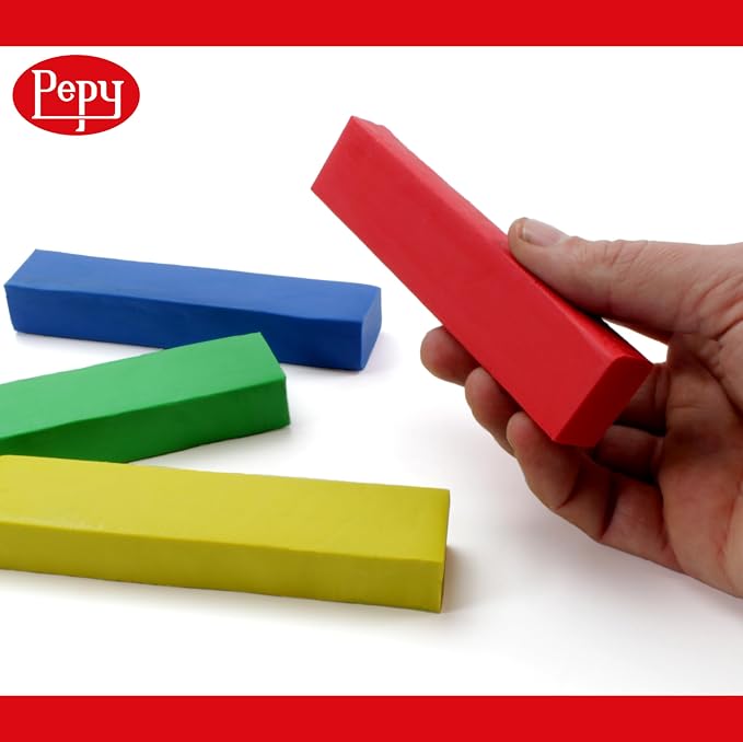 Pepy Reusable and Non-Drying Oil-Based Plasticine Modeling Clay, Primary Colors - Image 3
