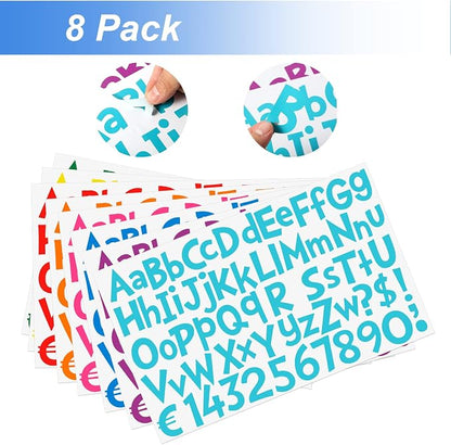 TaoBary 544 Pcs 2 Inch 16 Sheets Large Letter Stickers, Upper and Lower Case - Image 2