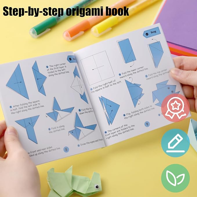 Koogel 250Sheets Origami Paper Craft Kits, Color Paper 6"x 6" - Image 3
