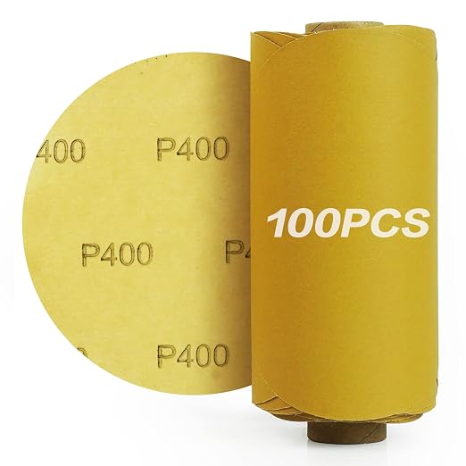 PSA Sanding Discs 6 Inch Adhesive Backed Sandpaper 100 Pack 400 Grit Self by Keeimp