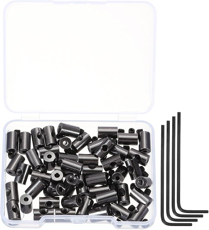 MECCANIXITY 50 Pcs Metal Locking Pin Backs, Locking Pin Keepers Clasp 9mm by MECCANIXITY